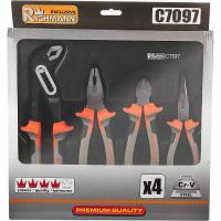 Szczypce zestaw 4 sztuki kombinerki, obcinaczki, do rur C7097 Richmann