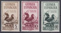 GUINEA ESPANOLA - 1952 - Mi 283-285 - PTAKI xx