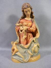 RZEŹBA PEŁNA Z DREWNA MADONNA ANRI WŁOCHY