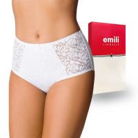 Emili Norma Koronkowe Figi bawełna biały