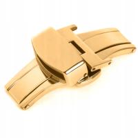 KLAMRA / SPRZĄCZKA – DO PASKA – MOTYL PRZYCISKI – ZŁOTA – 20MM