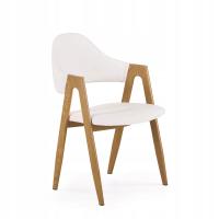 BIAŁE Krzesło z podłokietnikami K247 Halmar