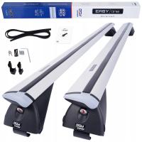 Bagażnik dachowy DGH System aluminiowy srebrny 135 cm na relingi