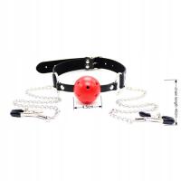 Chain Breast Clip knebel Ball mute wypchane dezynf