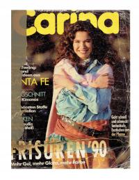 Burda Carina nr 3/1990 z wykrojami niemiecka
