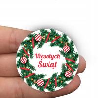 Рождественские наклейки с Рождеством для подарков, пакеты 120 шт.