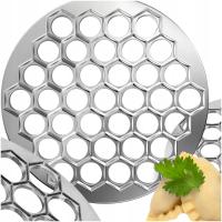 PIEROŻNICA FORMA FOREMKA DO PIEROGÓW USZEK RAVIOLI STALOWA 37szt WYKRAWACZ