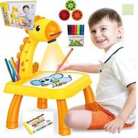 PROJEKTOR DO RYSOWANIA NÓŻKI ŻYRAFA MUZYKA LED PREZENT NA ŚWIĘTA