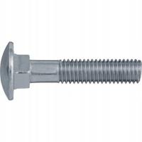 Śruba zamkowa M6x60 ocynkowana z łbem grzybkowym z gwintem na części 1kg