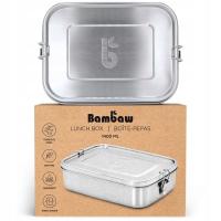 LUNCHBOX STAL NIERDZEWNA, BEZ BPA 1400ml BAMBAW