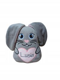 Zajączek z imieniem króliczek prezent urodziny, chrzciny, święta mikołaj