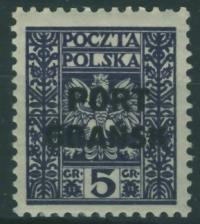 Polska PMW 5 gr. - Orzełek / Port Gdańsk nadruk