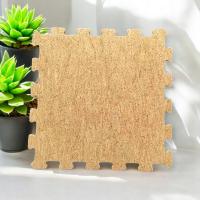 Wodoodporne puzzle korkowe 6x300x300mm - podłoga do siłowni, sauny, itp.