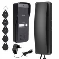 domofon jednorodzinny BRELOK czytnik RFiD czarny wizytownik furtka brama