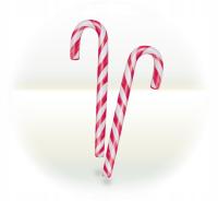 Lizak Laska Choinkowa Candy Cane Santa Claus 12g