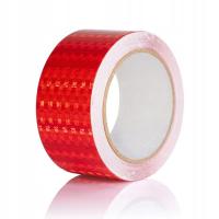 СВЕТООТРАЖАЮЩАЯ ЛЕНТА КРАСНАЯ САМОКЛЕЯЩАЯСЯ 25 М X 5 СМ