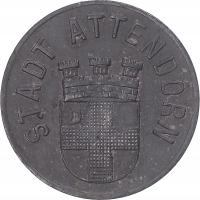 Moneta, Niemcy, Stadt Attendorn, 10 Pfennig, 1920,