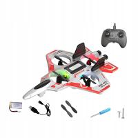 Piankowy pilot zdalnego sterowania Samolot, samolot RC, przenośny, Stunt White 1 bateria 300