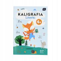 Kolorowanka A4/16 + naklejki Kaligrafia Literki + zadania Interdruk