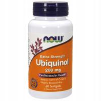 NOW Foods Ubiquinol 200mg 60 Kapsułek Koenzym Q10 Ubichinon
