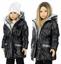 XZ103 Przedłużana kurtka zimowa rozm z metki 110 pasuje na wzrost 116/122