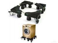 Podstawa mobilna z kółkami regulowana antywibracyjna czarna