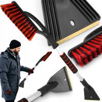 SKROBACZKA do szyb Z MOSIĘŻNYM OSTRZEM szczotka do odśnieżania DŁUGA 75cm