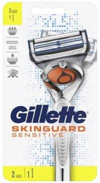 Oryginalna maszynka do golenia Gillette Skinguard Sensitive + 2 wkłady