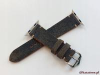 PASEK DO IWATCHA APPLE WATCHA W STYLU VINTAGE SZYTY RĘCZNIE NATURALNA SKÓRA