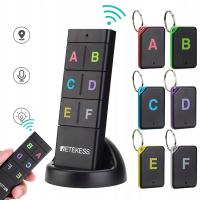 Lokalizator Kluczy RF Bryloczek Bezprzewodowy Zestaw 1 Pilot 6 Odbiorników