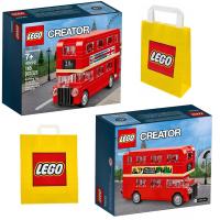 Zestaw Prezent Klocki LEGO Creator 40220 Autobus Piętrowy Londyn 7+ Torba