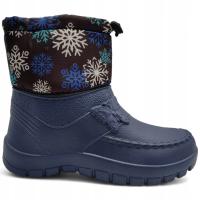 DAMSKIE KALOSZE ŚNIEGOWCE WODOODPORNE BUTY OCIEPLANE ZIMOWE PIANKOWE EVA