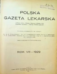 Polska gazeta lekarska Rok VIII nr 1 do 51 1929 r.