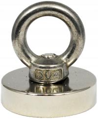 Magnes neodymowy 50kg N52 ⌀ 36mm | Uchwyt M6 | Zasięg 3cm | do poszukiwań