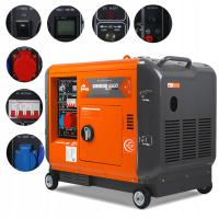 7KVA 5.5 KW 400V дизельная генераторная установка усиленная фаза 1F