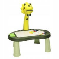 PROJEKTOR RZUTNIK DO NAUKI RYSOWANIA SLAJDY 24 WZORY PISAKI 2X PLANSZÓWKA