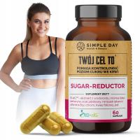 SUGAR REDUCTOR ODCHUDZANIE REDUKCJA TŁUSZCZU KONTROLA CUKRU ENERGIA 60 KAPS
