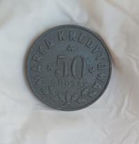 POLSKA - KOWEL - 50 GROSZY (2) - 50 PUŁK STRZELCÓW KRESOWYCH - bardzo ładna