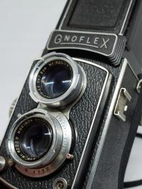 Aparat średnioformatowy dwuobiektywowy Gnoflex Unikat. Działa 1950r.