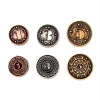 ZESTAW 3 UNIWERSALNYCH METALOWYCH MONET