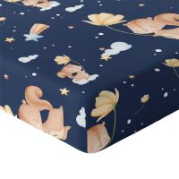 Простыня для кроватки 120x60 с эластичной лентой, толстый хлопок, 100% польский продукт