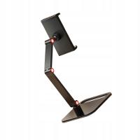 Stojak ekspozycyjny na tablet stacjonarny do domowego biura Czarny obrotowy model regularny