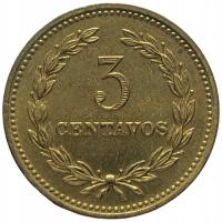 35760. Salwador, 3 centavos 1974 r