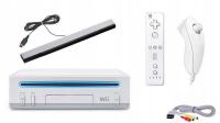 Konsola Wii plus kontroler Wii remote biała + Przewodowy Sensor Bar Czujnik Ruchu Do Wii
