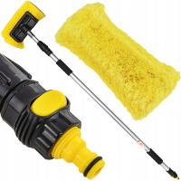 ТЕЛЕСКОПИЧЕСКАЯ ЩЕТКА МОЙКИ АВТОМОБИЛЯ АВТОМОБИЛЯ ФОТОЭЛЕКТРИЧЕСКИХ ПАНЕЛЕЙ КЛАПАН 95-165СМ