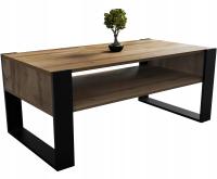 Скамейка журнальный столик 120 дуб черный 120 см лофт