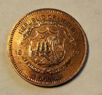 moneta okolicznościowa Liberia 1 dollar 1997