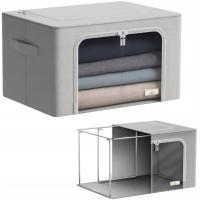 ORGANIZER Na Ubrania Pojemnik Ze Stelażem Na Koce Pościel Kołdrę Pokrowiec