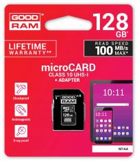 Karta pamięci microSD 128GB GOODRAM Adapter 100MB