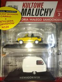 KULTOWE MALUCHY 3 / 2025 Fiat 126P Bosmal Cabrio + przyczepa Niewiadów